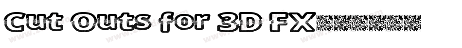 Cut Outs for 3D FX字体转换